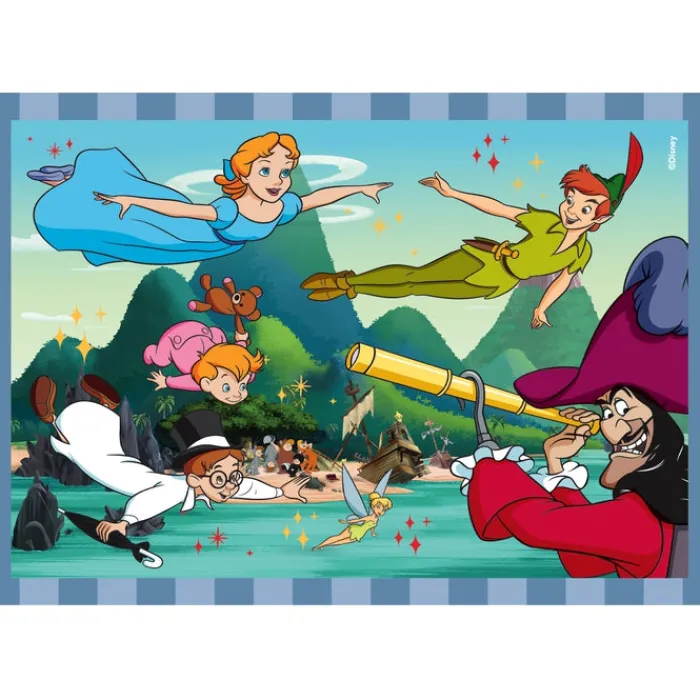 Clementoni Personnages Disney|Cartes|Disney Classics - 1x12 + 1x16 + 1x20 + 1x24 pièces