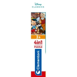 Clementoni Personnages Disney|Cartes|Disney Classics - 1x12 + 1x16 + 1x20 + 1x24 pièces