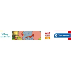Clementoni Personnages Disney|Cartes|Disney Classics - 1x12 + 1x16 + 1x20 + 1x24 pièces