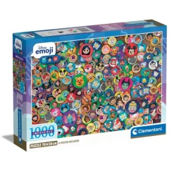 Clementoni Football|Vintage|Disney Emoji - 1000 pièces