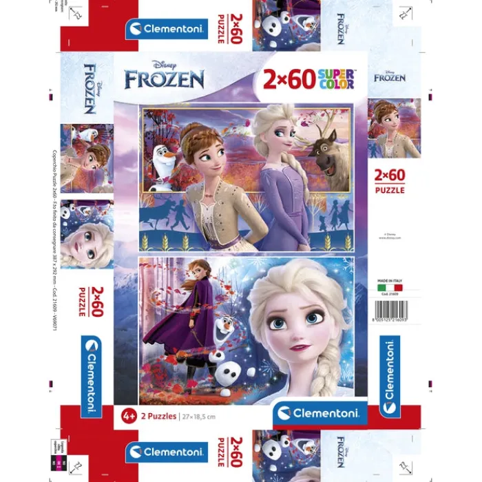 Clementoni Cartes|Personnages Disney|Disney Frozen 2 - 60 pièces