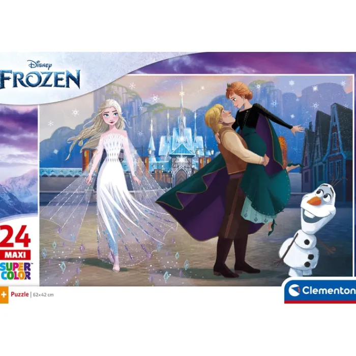 Clementoni Cartes|Personnages Disney|Disney Frozen - 24 pièces