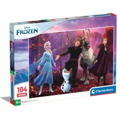Clementoni Cartes|Princesses Disney|Disney Frozen - 104 pièces