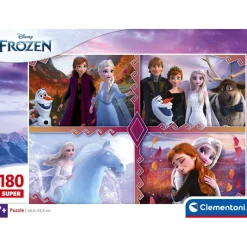 Clementoni Cartes|Princesses Disney|Disney Frozen - 180 pièces