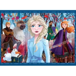 Clementoni Cartes|Personnages Disney|Disney Frozen - 1x12 + 1x16 + 1x20 + 1x24 pièces