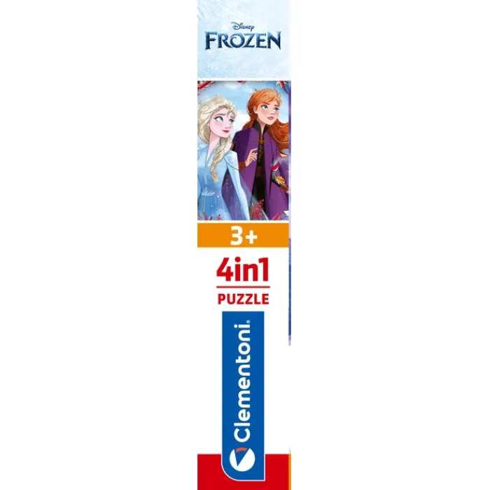 Clementoni Cartes|Personnages Disney|Disney Frozen - 1x12 + 1x16 + 1x20 + 1x24 pièces