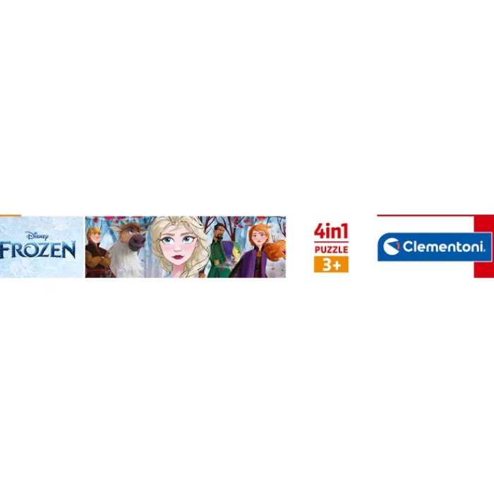 Clementoni Cartes|Personnages Disney|Disney Frozen - 1x12 + 1x16 + 1x20 + 1x24 pièces