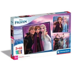 Clementoni Football|Personnages Disney|Disney Frozen - 3x48 pièces