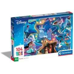 Clementoni Cartes|Personnages Disney|Disney Magical Moments - 104 pièces