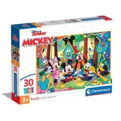 Clementoni Cartes|Personnages Disney|Disney Mickey - 30 pièces