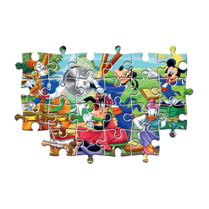 Clementoni Cartes|Personnages Disney|Disney Mickey and friends - 24 pièces