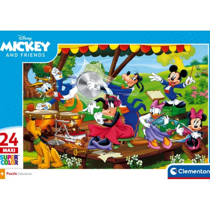Clementoni Cartes|Personnages Disney|Disney Mickey and friends - 24 pièces
