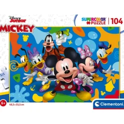 Clementoni Cartes|Personnages Disney|Disney Mickey And Friends - 104 pièces