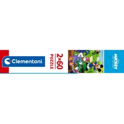 Clementoni Cartes|Personnages Disney|Disney Mickey and Friends - 2x60 pièces
