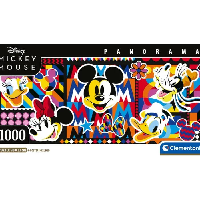 Clementoni Football|Vintage|Disney Mickey Mouse - 1000 pièces