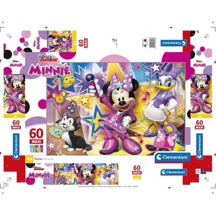 Clementoni Cartes|Personnages Disney|Disney Minnie - 60 pièces