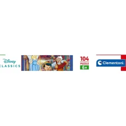 Clementoni Cartes|Personnages Disney|Disney Pinocchio - 104 pièces