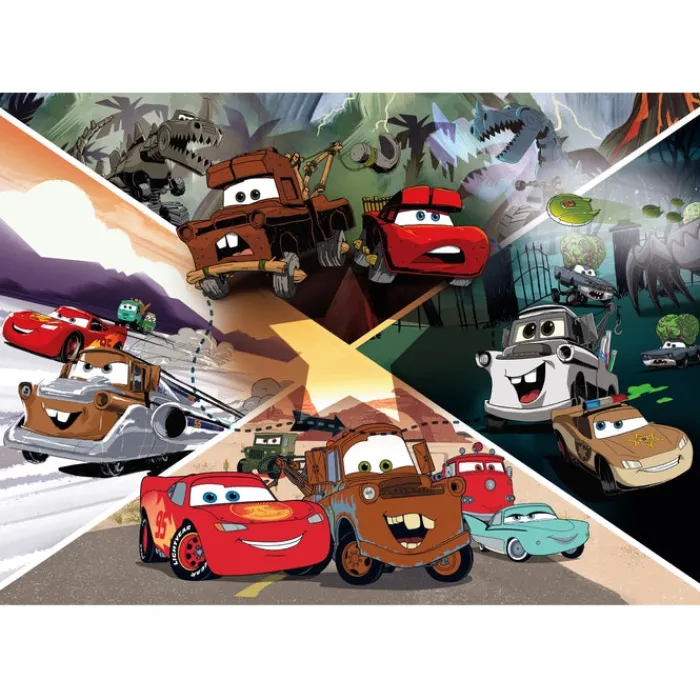 Clementoni Cartes|Personnages Disney|Disney Pixar Cars On The Road - 104 pièces