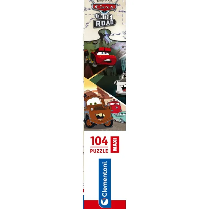 Clementoni Cartes|Personnages Disney|Disney Pixar Cars On The Road - 104 pièces
