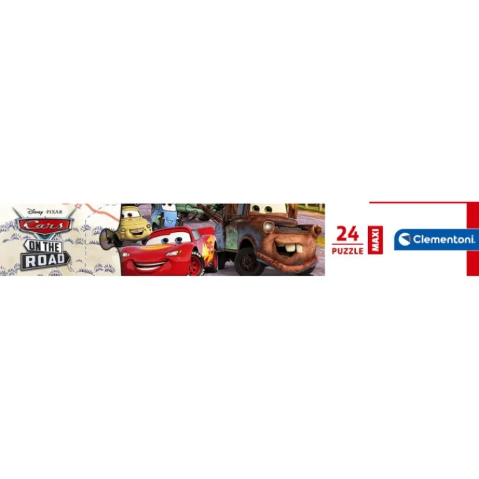 Clementoni Cartes|Personnages Disney|Disney Pixar Cars On The Road - 24 pièces