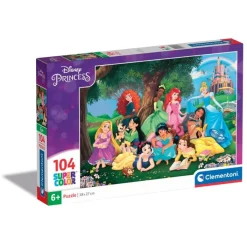 Clementoni Cartes|Princesses Disney|Disney Princess - 104 pièces