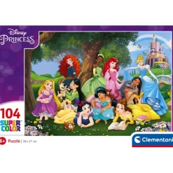Clementoni Cartes|Princesses Disney|Disney Princess - 104 pièces