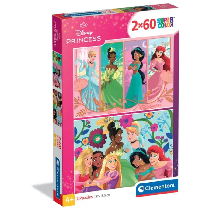 Clementoni Cartes|Princesses Disney|Disney Princess - 60 pièces