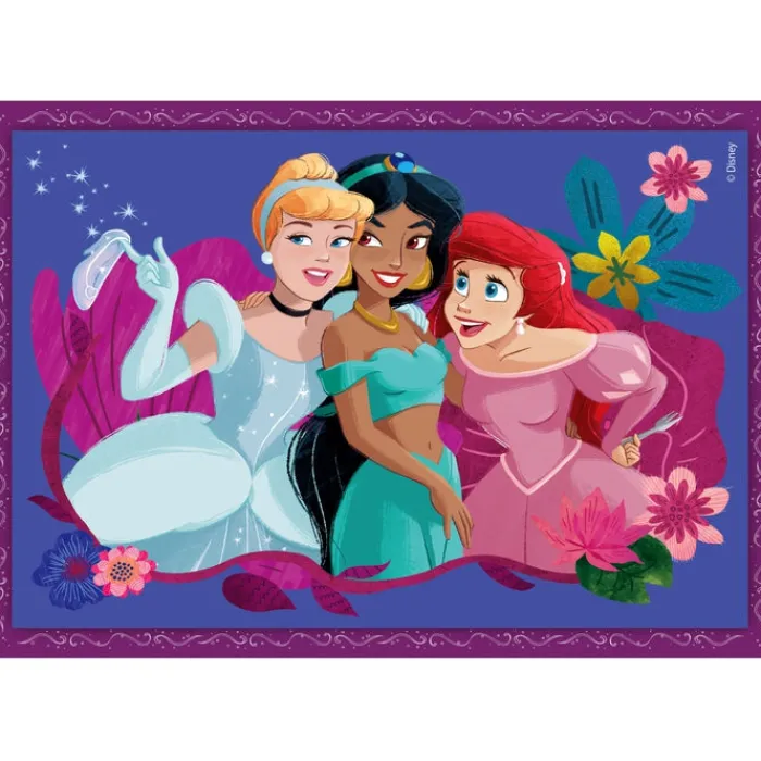 Clementoni Cartes|Princesses Disney|Disney Princess - 1x12 + 1x16 + 1x20 + 1x24 pièces