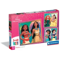 Clementoni Cartes|Princesses Disney|Disney Princess - 3x48 pièces