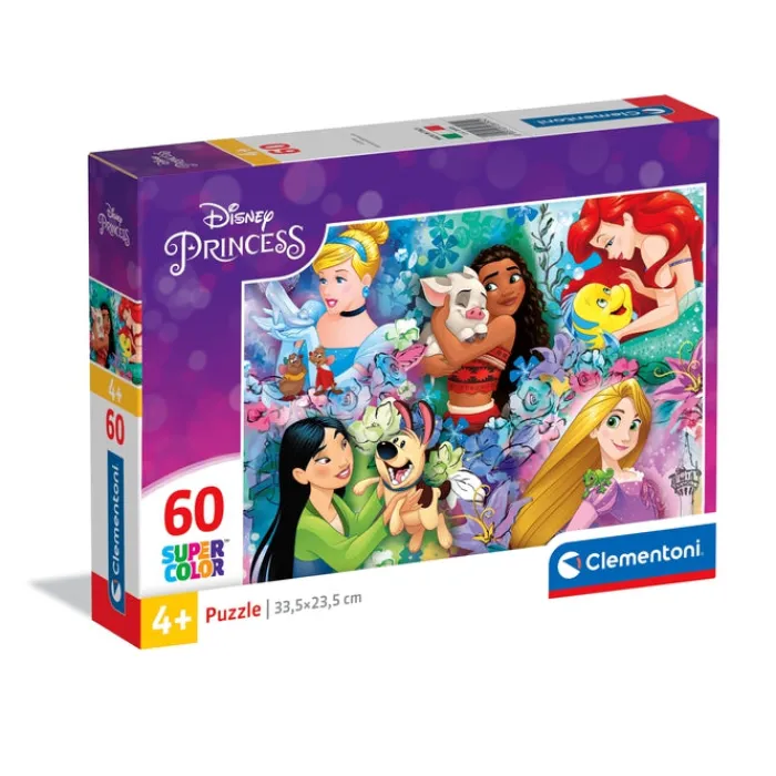 Clementoni Cartes|Princesses Disney|Disney Princesses - 60 pièces