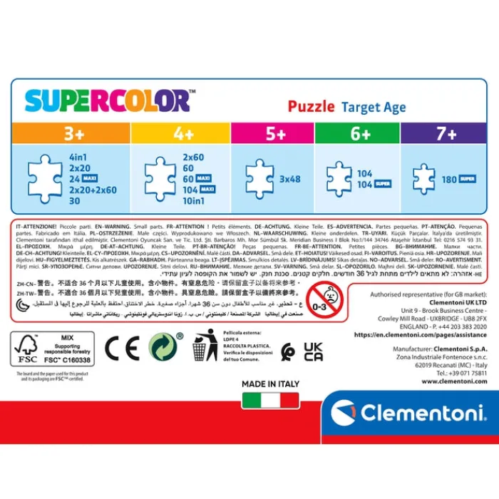 Clementoni Cartes|Princesses Disney|Disney Princesses - 60 pièces