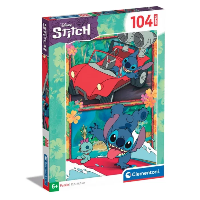 Clementoni Football|Personnages Disney|Disney Stitch - 104 pièces