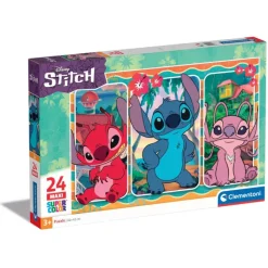 Clementoni Personnages Disney|Cartes|Disney Stitch - 24 pièces