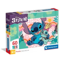 Clementoni Cartes|Personnages Disney|Disney Stitch - 60 pièces