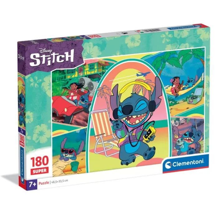 Clementoni Cartes|Personnages Disney|Disney Stitch - 180 pièces