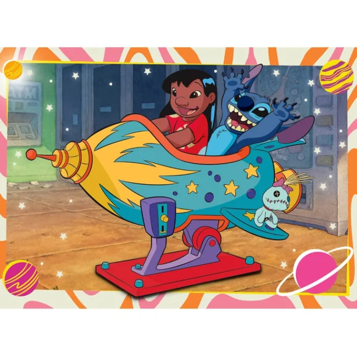 Clementoni Cartes|Personnages Disney|Disney Stitch - 60 pièces