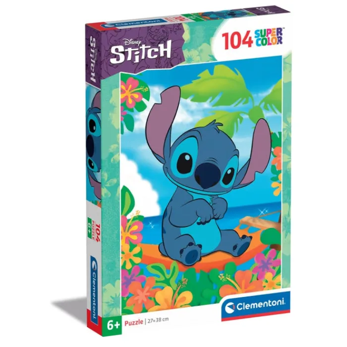 Clementoni Cartes|Personnages Disney|Disney Stitch - 104 pièces
