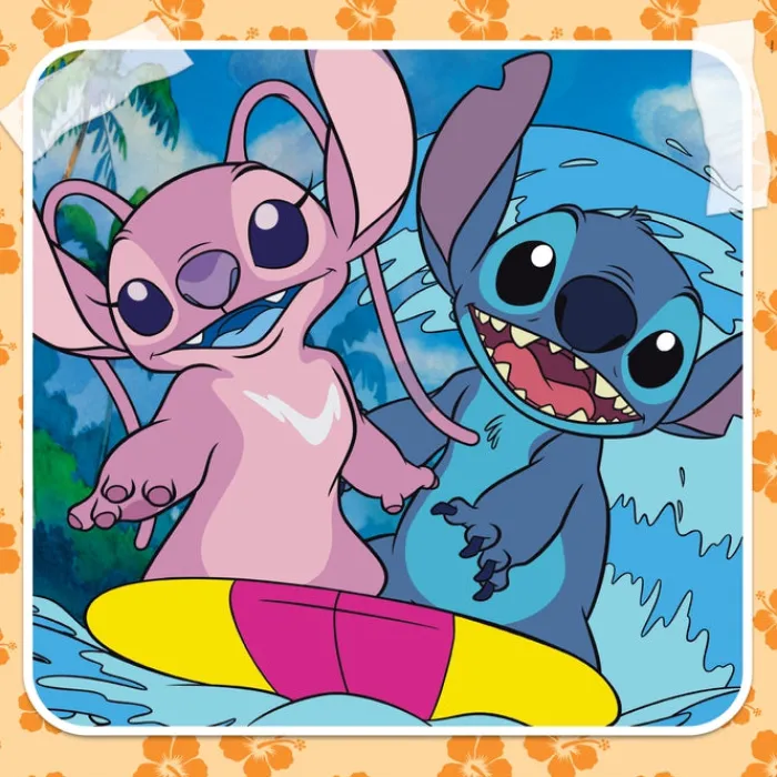 Clementoni Cartes|Personnages Disney|Disney Stitch - 3x48 pièces