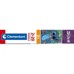 Clementoni Cartes|Personnages Disney|Disney Stitch - 2x20 pièces