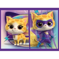 Clementoni Cartes|Personnages Disney|Disney Super Kitties - 1x12 + 1x16 + 1x20 + 1x24 pièces