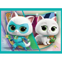 Clementoni Cartes|Personnages Disney|Disney Super Kitties - 1x12 + 1x16 + 1x20 + 1x24 pièces