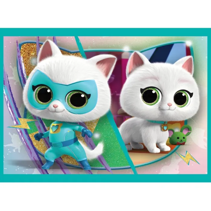 Clementoni Cartes|Personnages Disney|Disney Super Kitties - 1x12 + 1x16 + 1x20 + 1x24 pièces