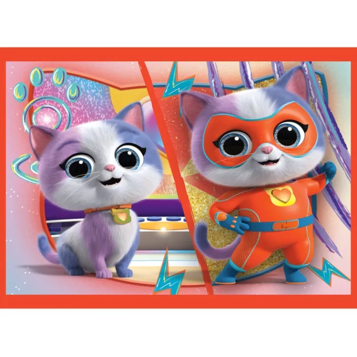 Clementoni Cartes|Personnages Disney|Disney Super Kitties - 1x12 + 1x16 + 1x20 + 1x24 pièces