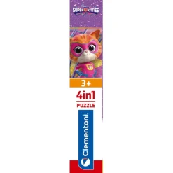 Clementoni Cartes|Personnages Disney|Disney Super Kitties - 1x12 + 1x16 + 1x20 + 1x24 pièces