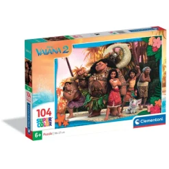 Clementoni Cartes|Princesses Disney|Disney Vaiana 2 - 104 pièces