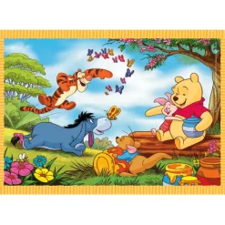 Clementoni Cartes|Personnages Disney|Disney Winnie The Pooh - 1x12 + 1x16 + 1x20 + 1x24 pièces