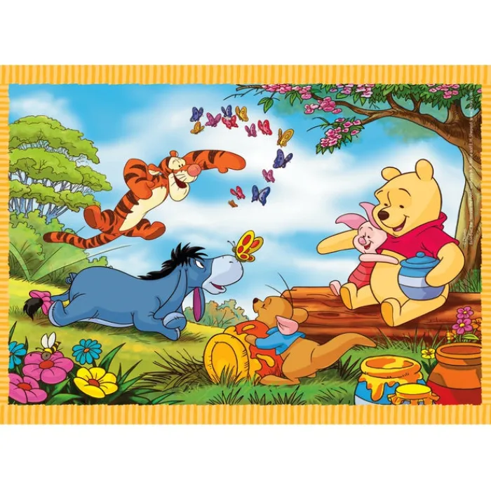Clementoni Cartes|Personnages Disney|Disney Winnie The Pooh - 1x12 + 1x16 + 1x20 + 1x24 pièces