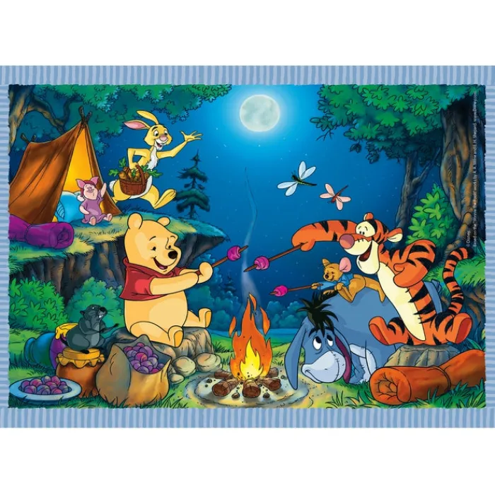 Clementoni Cartes|Personnages Disney|Disney Winnie The Pooh - 1x12 + 1x16 + 1x20 + 1x24 pièces