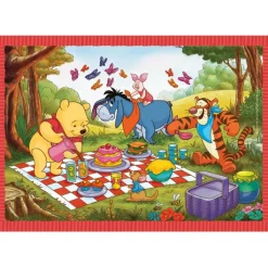 Clementoni Cartes|Personnages Disney|Disney Winnie The Pooh - 1x12 + 1x16 + 1x20 + 1x24 pièces