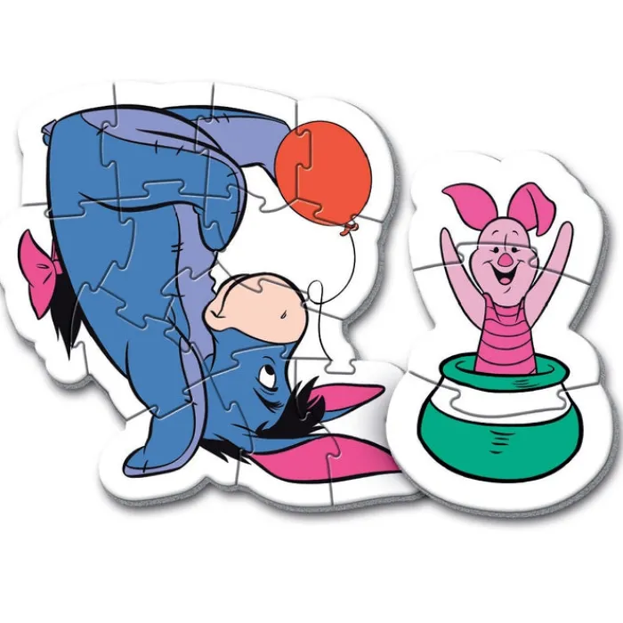 Clementoni Cartes|Personnages Disney|Disney Winnie The Pooh - 1x3 + 1x6 + 1x9 + 1x12 pièces